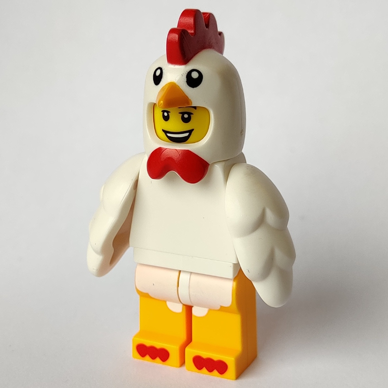 Chicken Suit Guy — minifigure detail