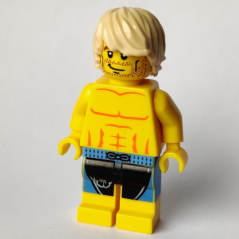 Surfer (CMF) — minifigure detail
