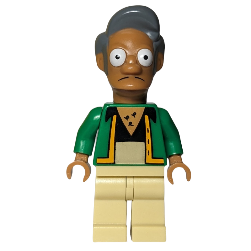 Apu Nahasapeemapetilon (CMF) — minifigure detail