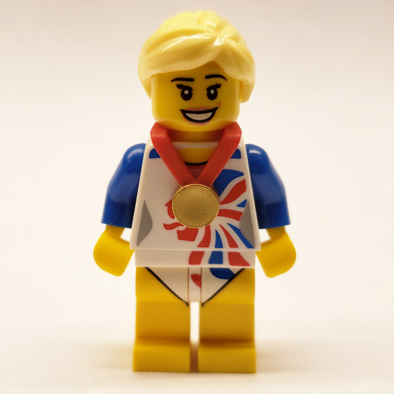 Flexible Gymnast, Team GB (CMF) — minifigure detail