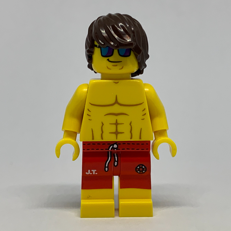 Lifeguard (CMF) — minifigure detail