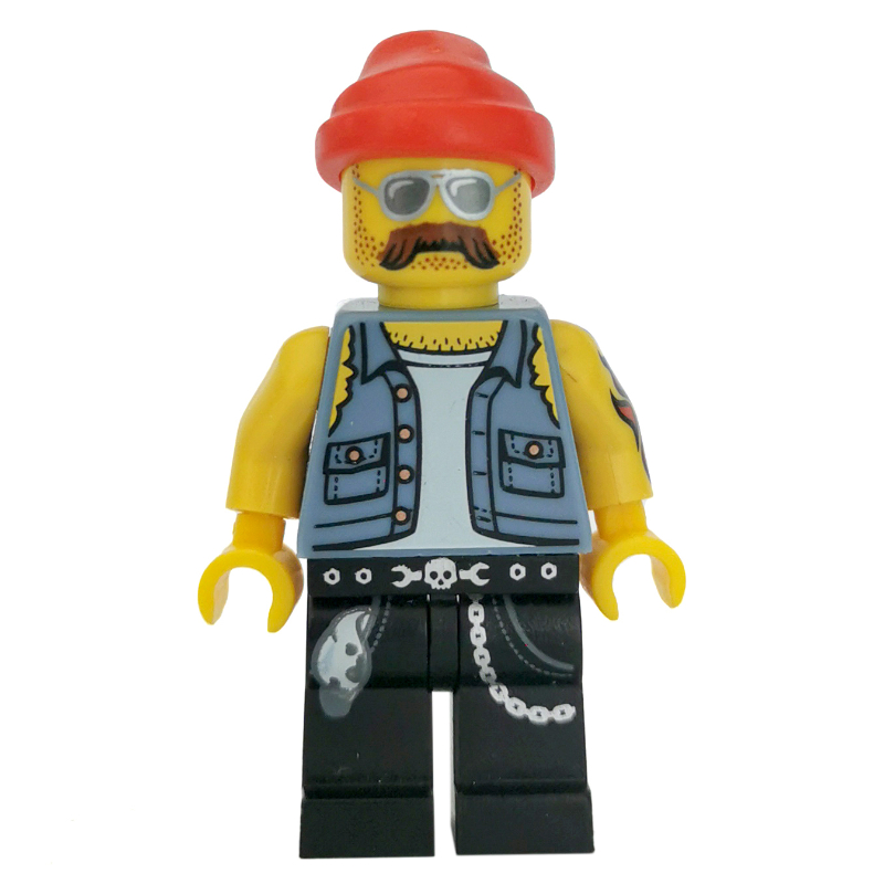 Motorcycle Mechanic — minifigure detail