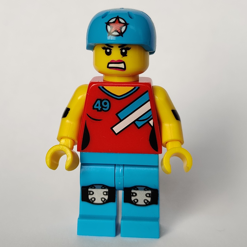 Roller Derby Girl — minifigure detail