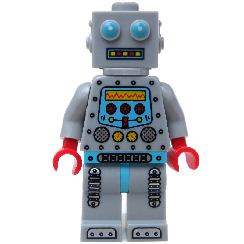Clockwork Robot (CMF) — minifigure detail