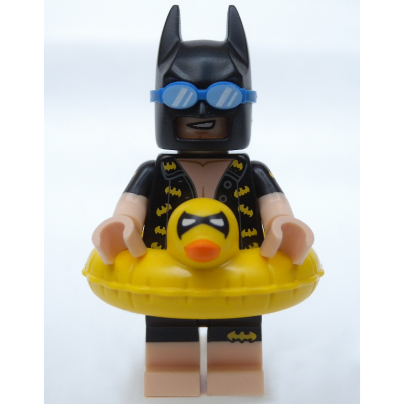 Batman, Swimsuit with Duck Float (CMF) — minifigure detail