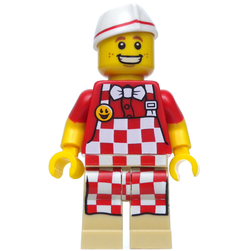Hot Dog Vendor — minifigure detail
