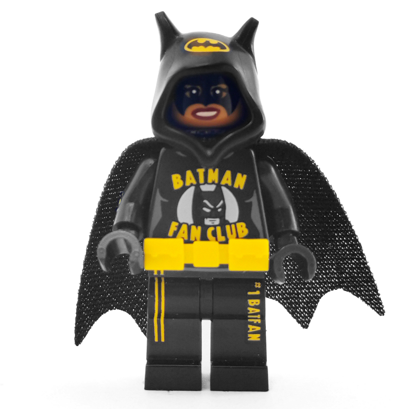 Bat-Merch Batgirl (CMF) — minifigure detail