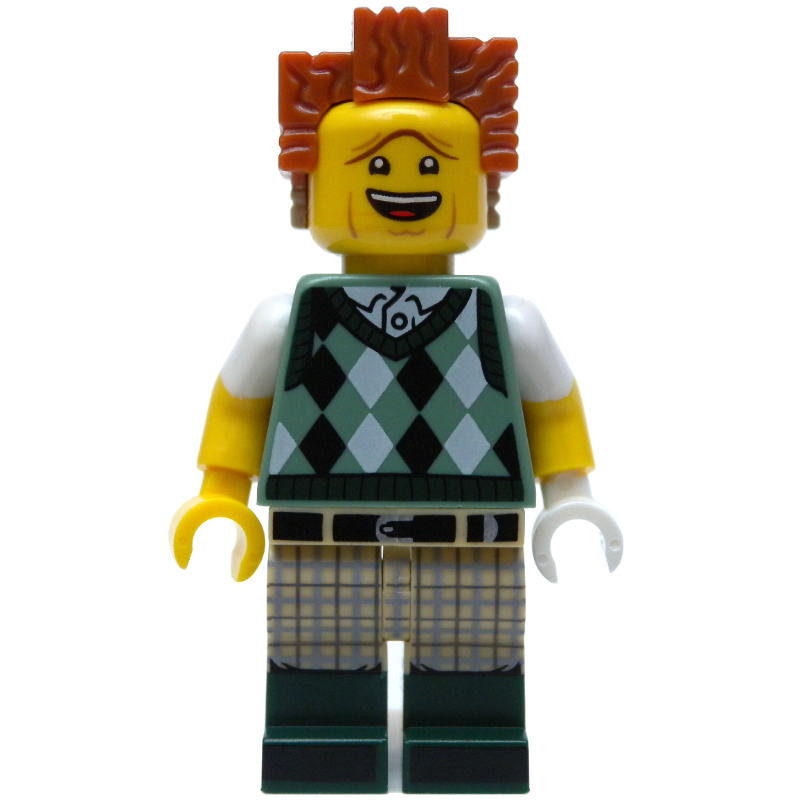 President Business in Golf Outfit (CMF) — minifigure detail