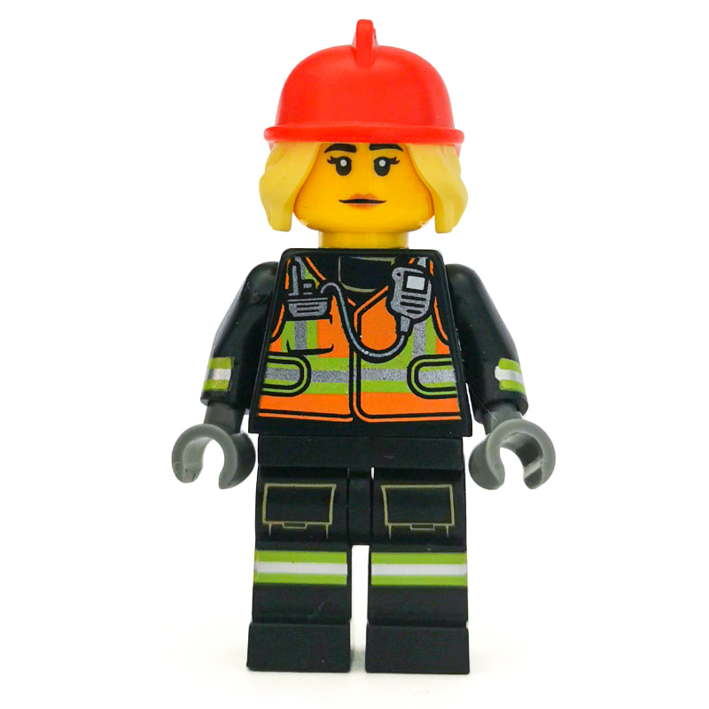 Fire Fighter (CMF) — minifigure detail