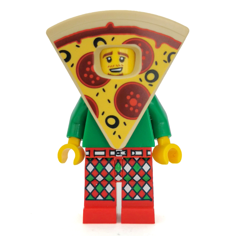 Pizza Costume Guy (CMF) — minifigure detail