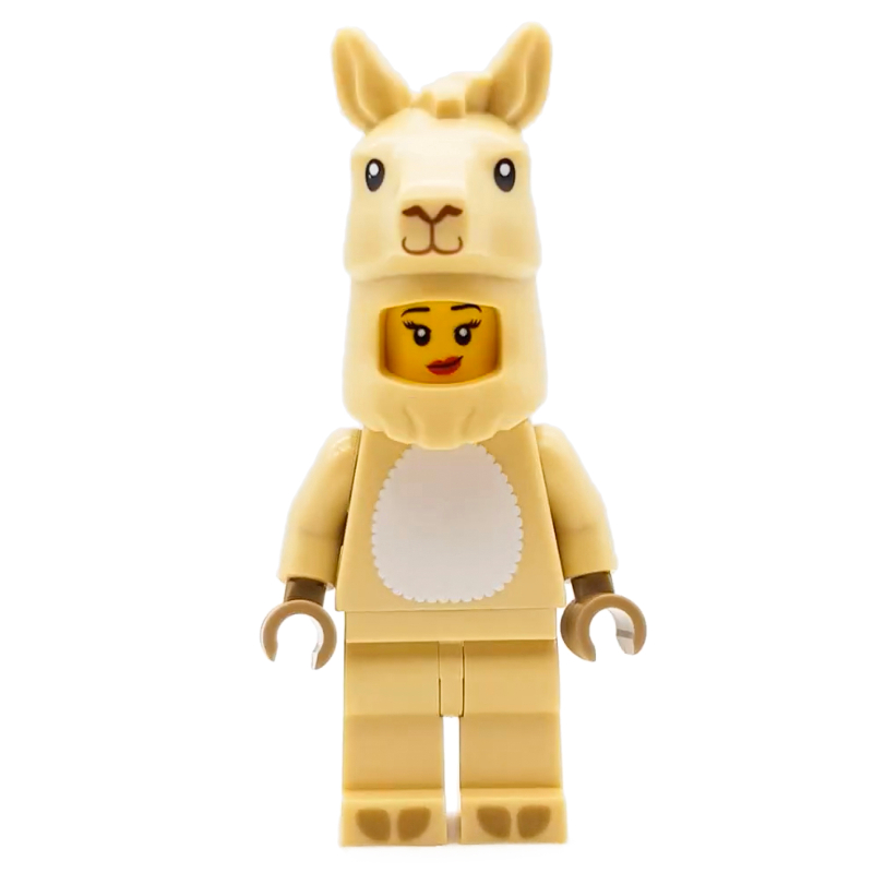 Llama Costume Girl (CMF) — minifigure detail