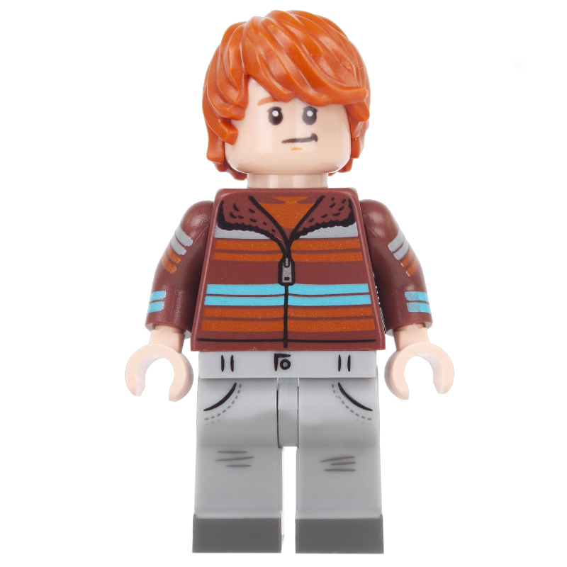 Ron Weasley, Reddish Brown Sweater, Light Bluish Grey Legs — minifigure detail