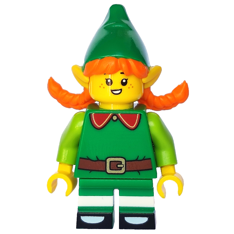 Holiday Elf — minifigure detail