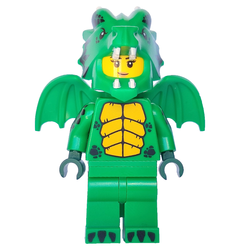 Dragon Costume - Green — minifigure detail