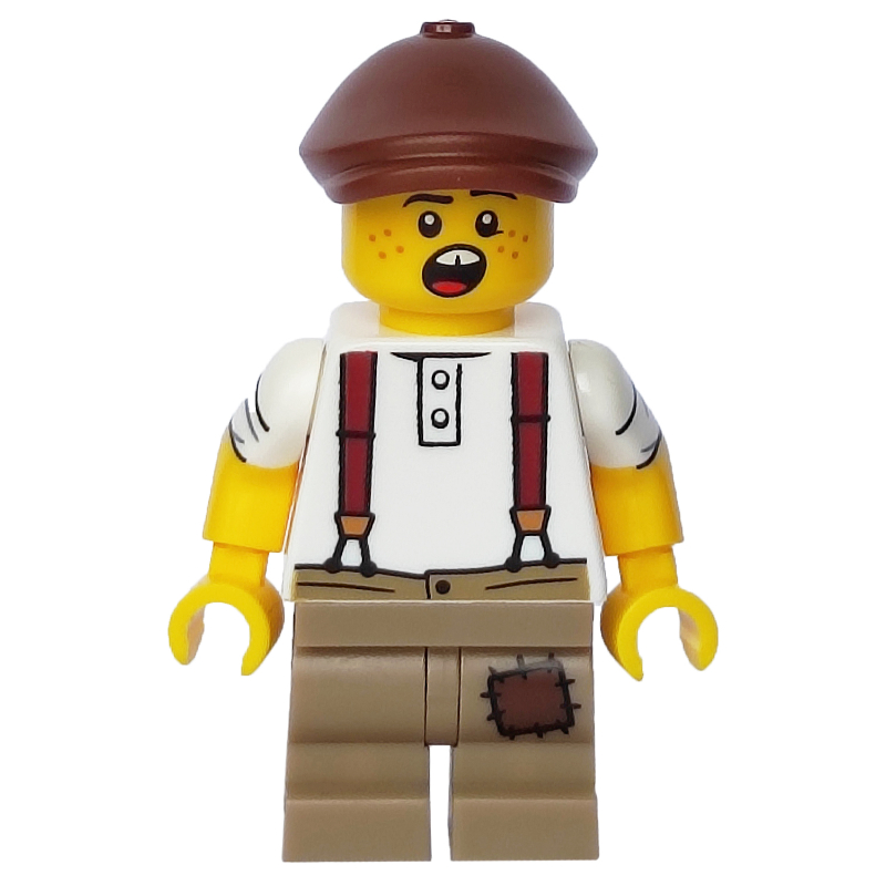Newspaper Kid - Minifigure — minifigure detail
