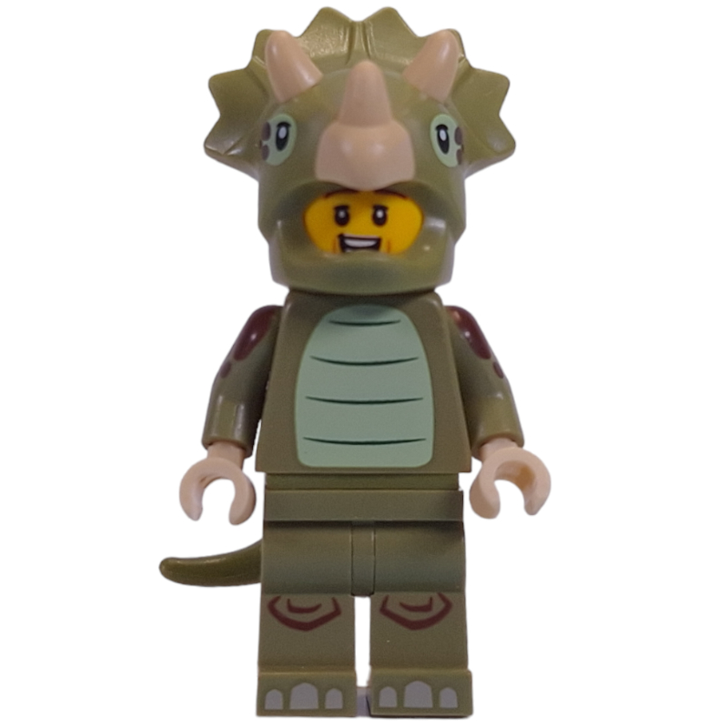 Triceratops Costume Fan — minifigure detail
