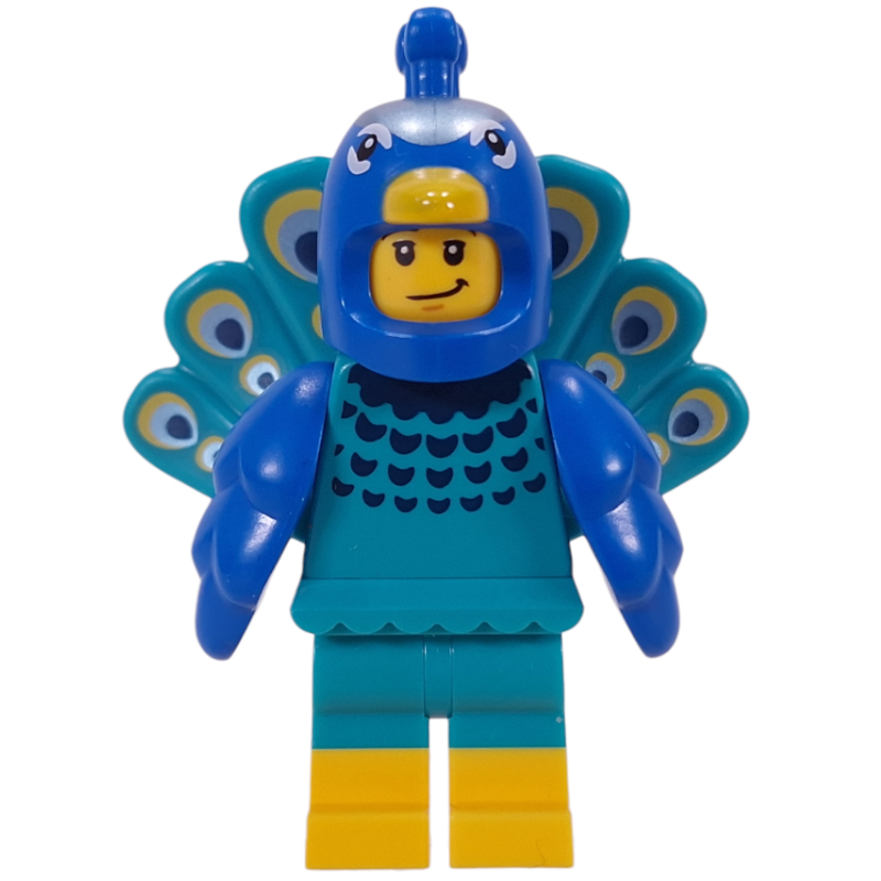 Peacock Suit — minifigure detail
