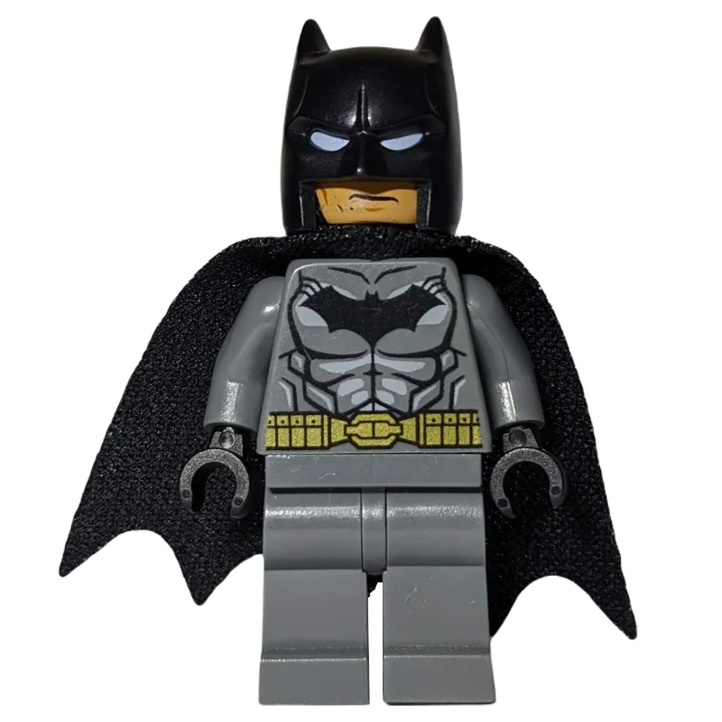 Batman, Dark Bluish Gray Suit, Black Cape and Cowl, Black Head, Dark Bluish Gray Legs, Small Batman Logo