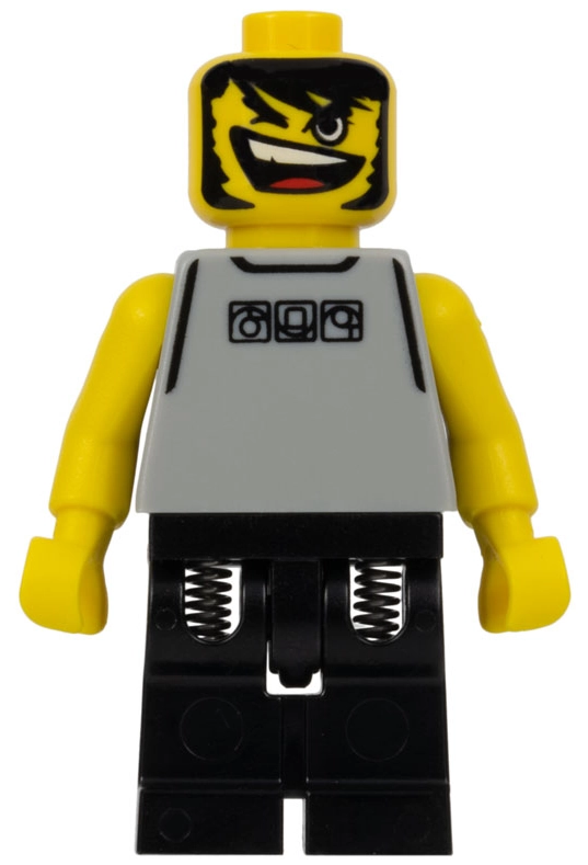 Basketball Player, Light Gray torso, Black Legs