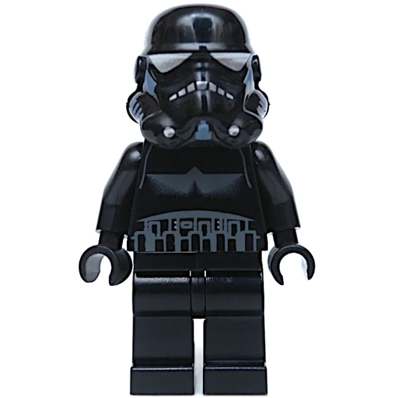 Imperial Shadow Trooper, Short Line on Back, Black, Plain Legs