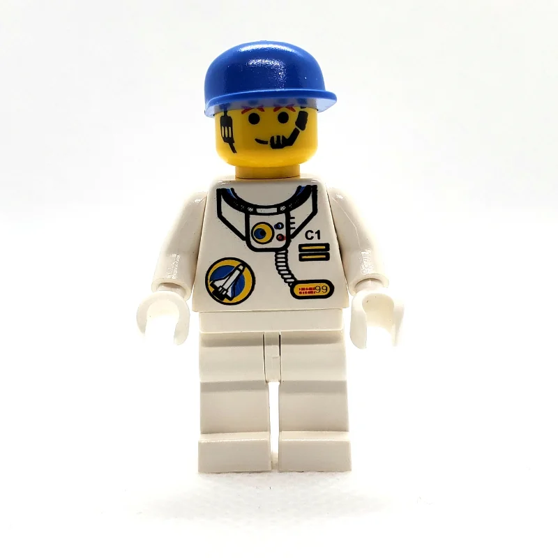 Astronaut, White, Blue Cap, Headset