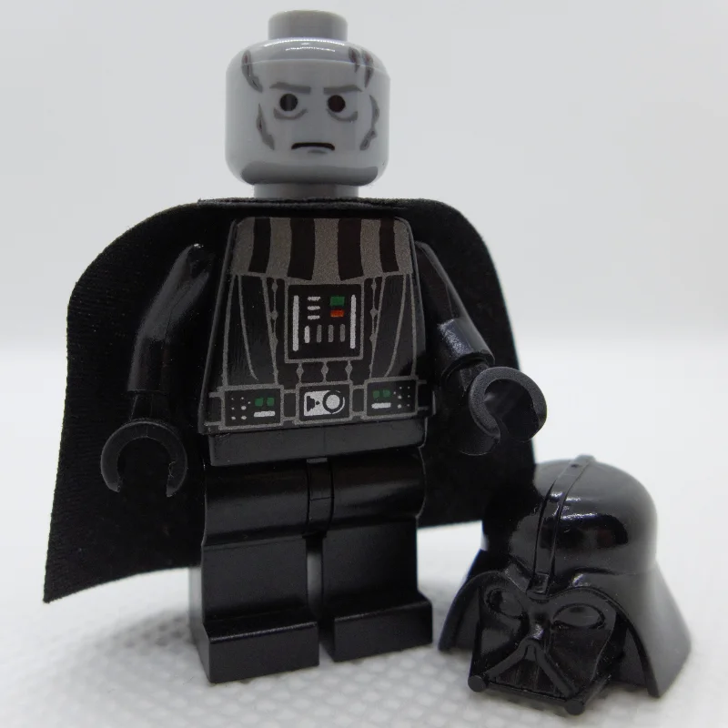 Darth Vader, Light Bluish Gray Skin, Scarred Right Cheek, Eyebrows