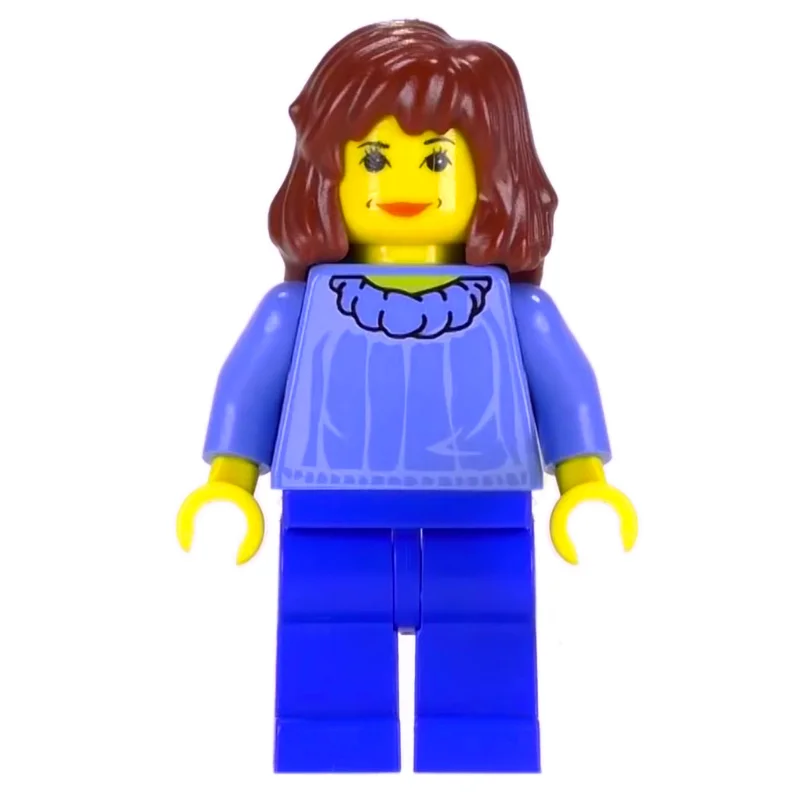 Hermione Granger, Yellow Skin, Medium Blue Sweater