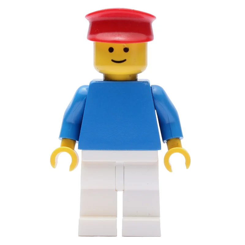 Blue Torso, White Legs, Red Hat