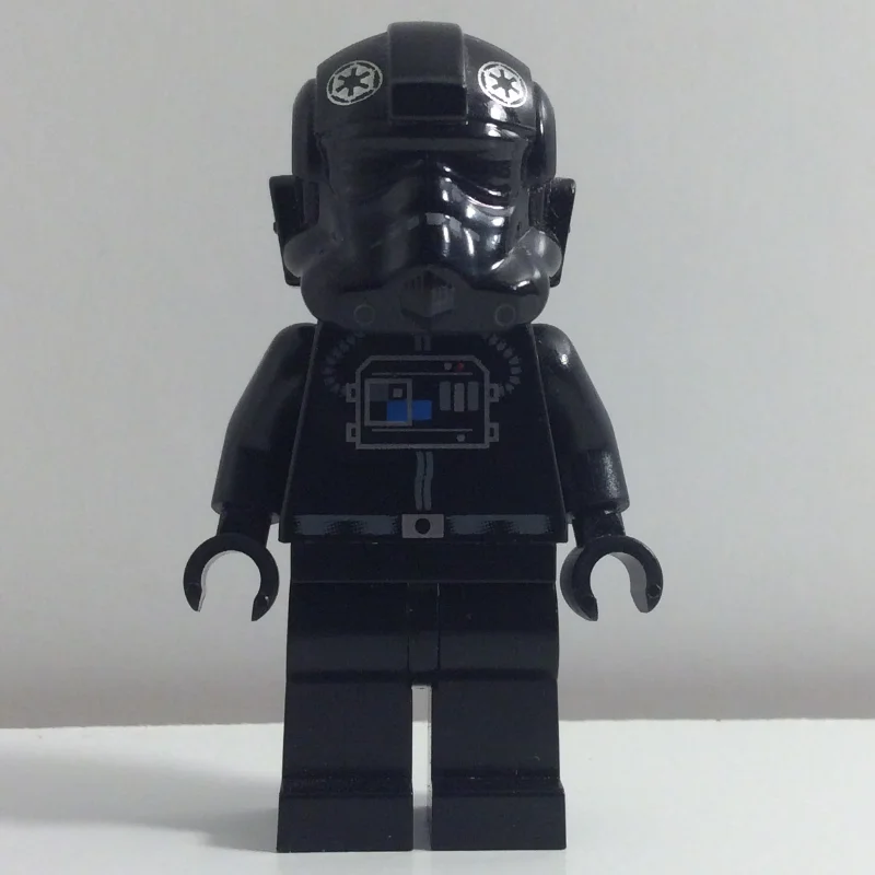 TIE Pilot, Plain Legs, Plain Black Head (87556 Helmet)