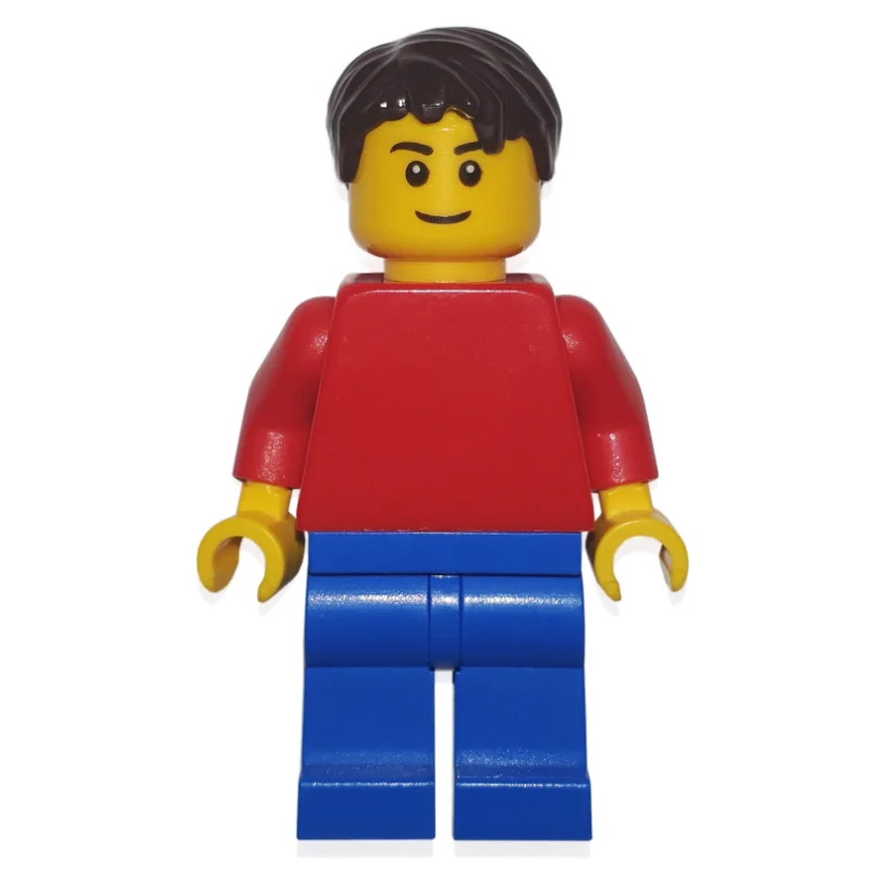 Man - Red Torso, Blue Legs, Reddish Brown Hair