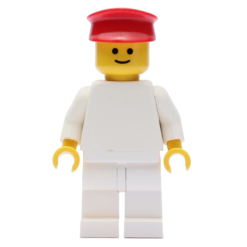 Man - White Torso, White Legs, Red Hat
