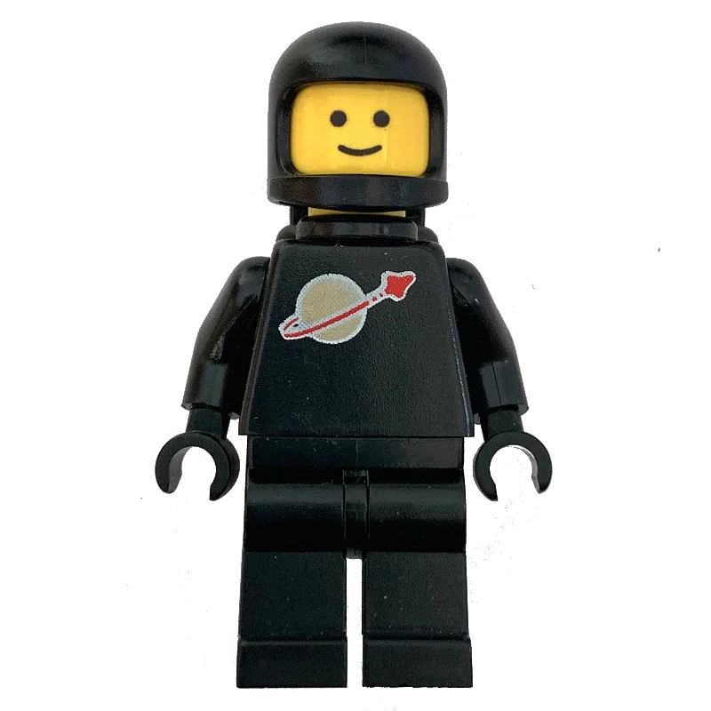 Classic Spaceman, Black with Airtanks (3842b Helmet)