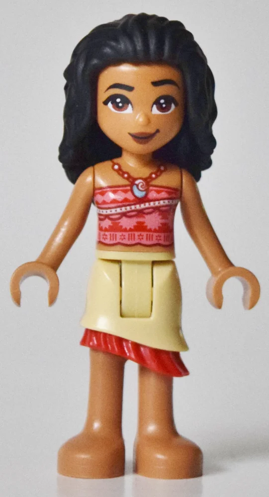 Moana - Red/Pink Shirt, Tan Skirt