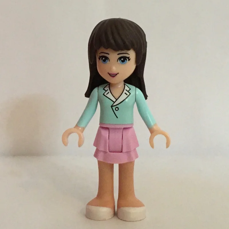 Sophie - Light Aqua Shirt, Bright Pink Skirt