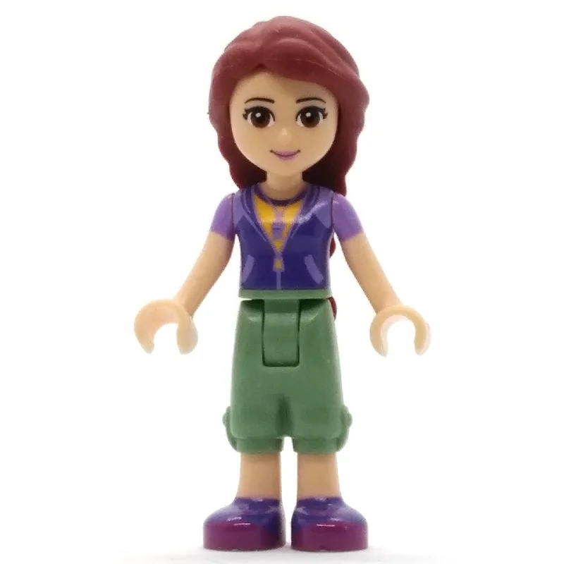 Joy - Magenta Vest, Sand Green Trousers