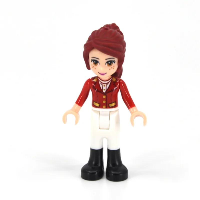 Mia - Red Vest, White Trousers