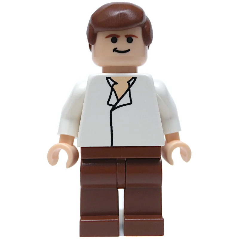 Han Solo, White Shirt, Reddish Brown Legs, Black Eyes