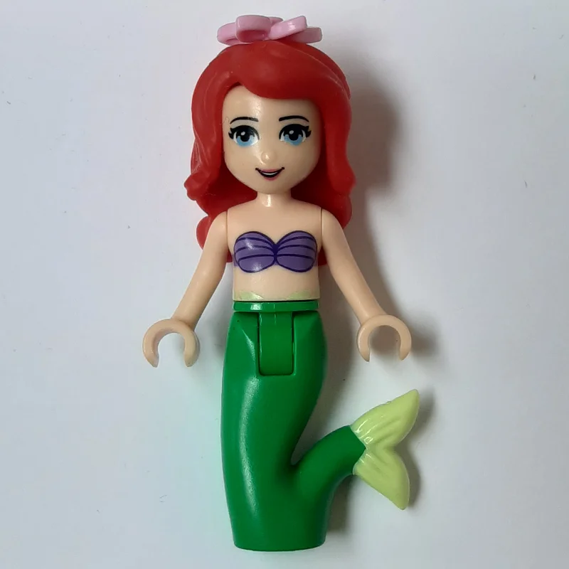 Ariel - Mermaid Form, Bright Pink Flower