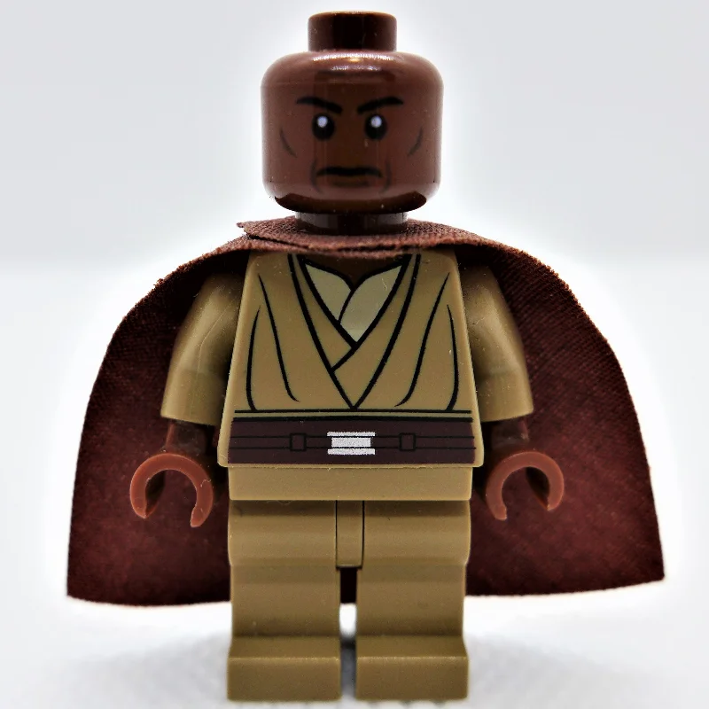 Mace Windu, Dark Tan Plain Legs, Cape