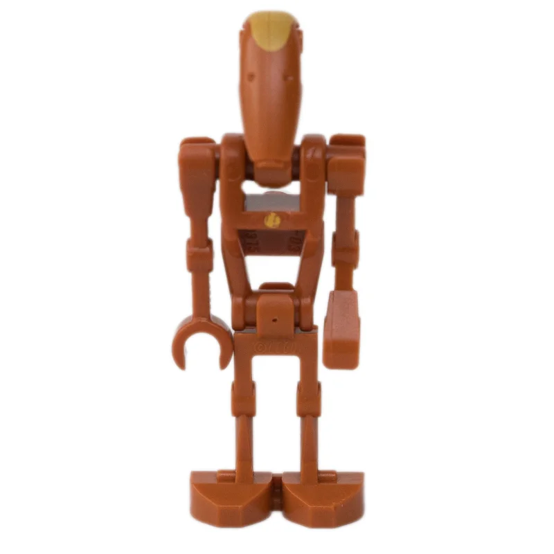 Battle Droid Commander, Dark Orange, One Bent Arm, One Straight Arm