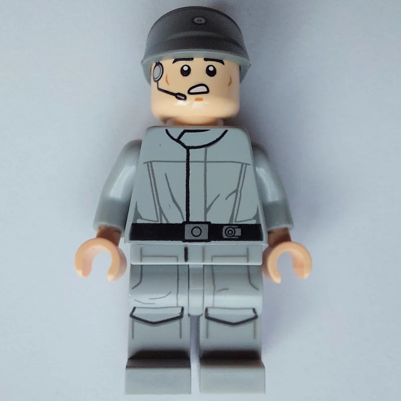 Imperial Crew, Light Bluish Gray Uniform, Dark Bluish Gray Cap, Plain Arms