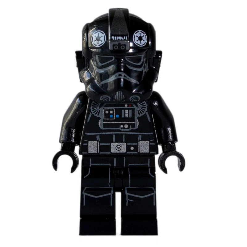 TIE Pilot, Printed Legs, 3 Silver Buckles on Belt