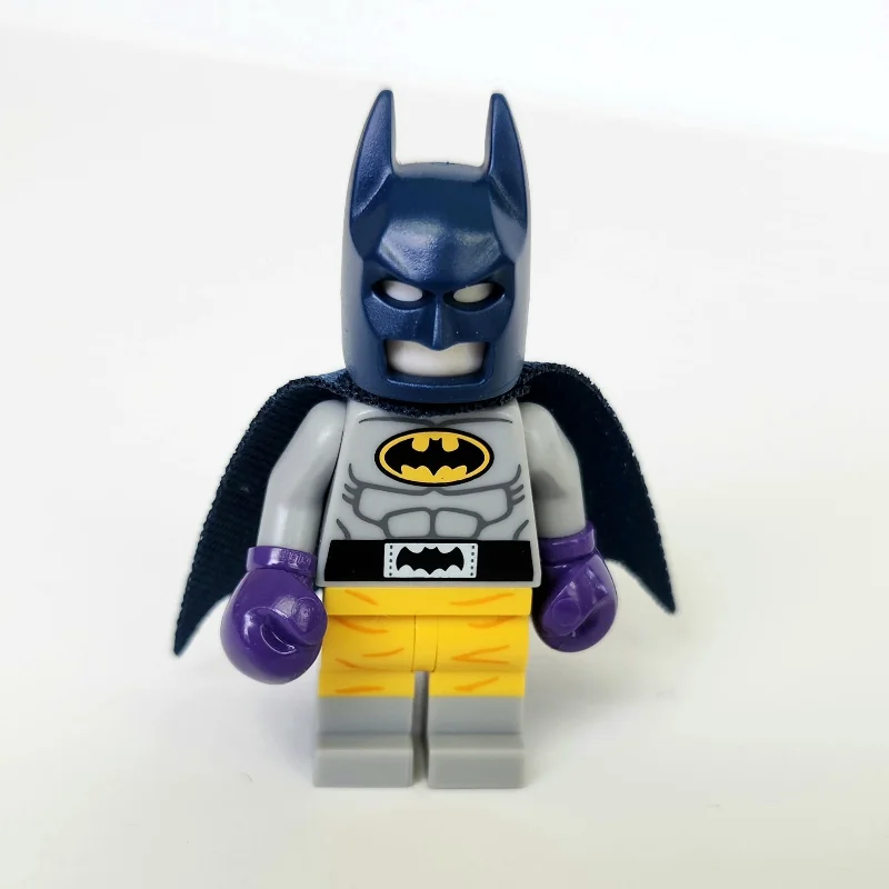 Batman, Light Bluish Gray Suit, Dark Blue Cape and Cowl, Boxing Outfit