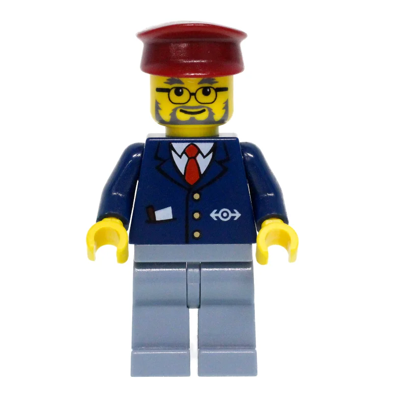 Conductor - Dark Blue Jacket, Sand Blue Legs, Dark Red Hat
