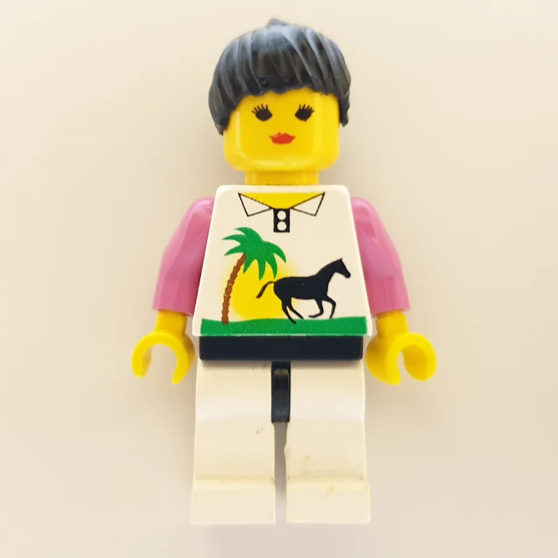 Woman - White Torso with Horse, Pink Arms, White Legs