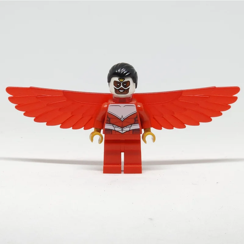 Falcon in Red and White Outfit