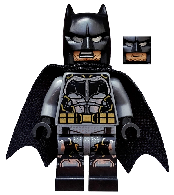 Batman, Dark Bluish Gray Suit, Black Cape and Cowl (Tactical Suit)