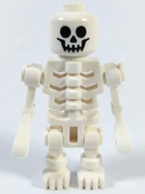 Skeleton, Standard Face, Angular Rib Cage, Bent Mechanical Arms