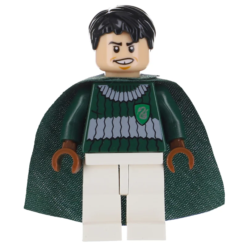 Marcus Flint, Dark Green, Dark Bluish Gray, and White Slytherin Quidditch Uniform - 3626c Head