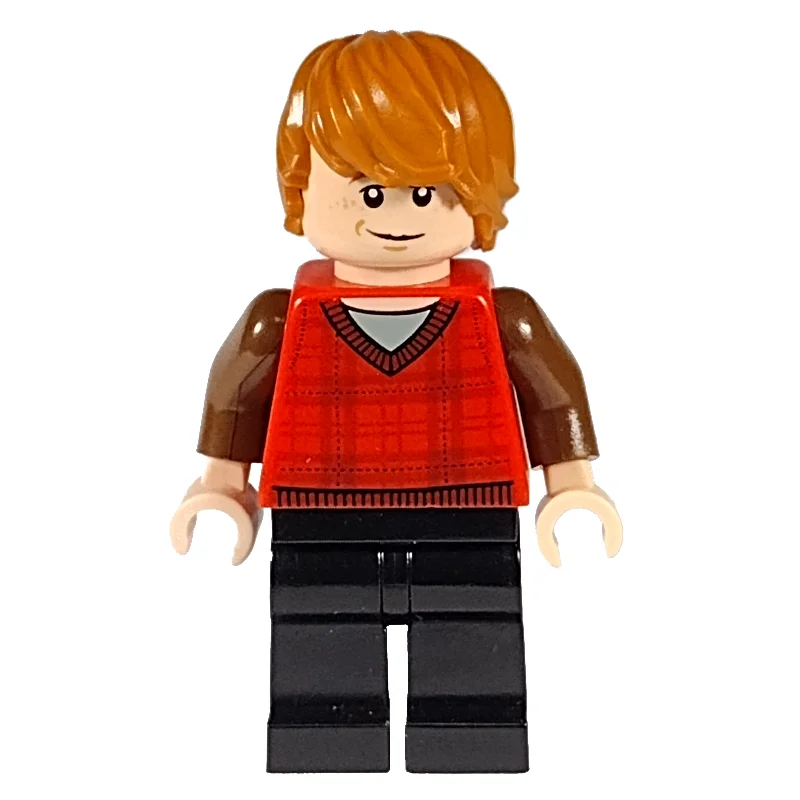 Ron Weasley, Red Tartan Sweater Vest, Black Legs